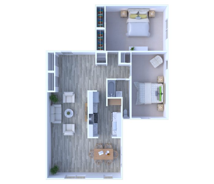 2BR - 1BTH DLX Image