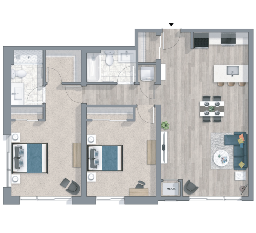 2BR - 2BTH DLX Image