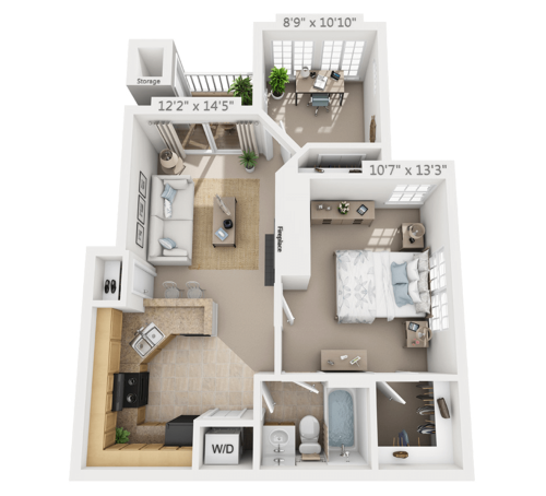 2BR - 1BTH DLX RR Image