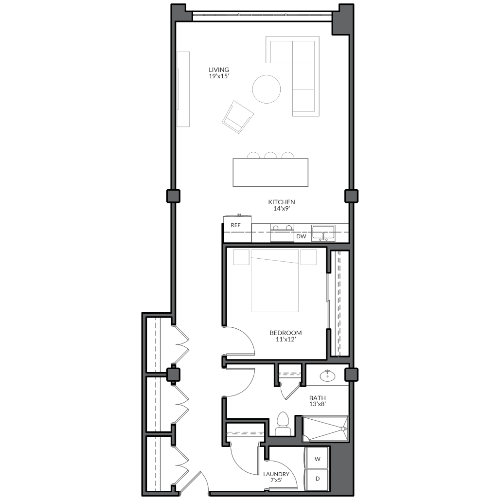 Courtyard Residences | 1E Image