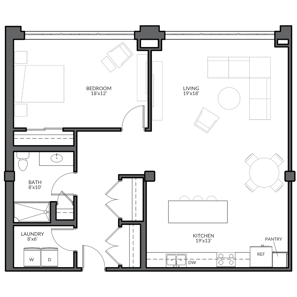 Courtyard Residences | 1D Image