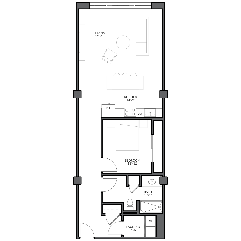 Courtyard Residences | 1F-M Image