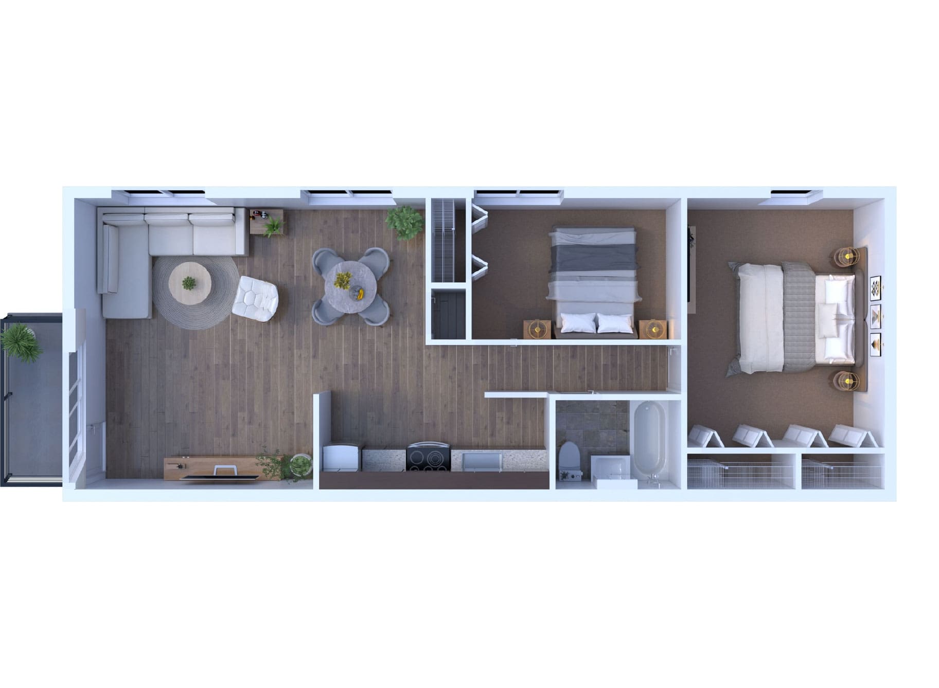 2BR - 1BTH RR PORCH Image