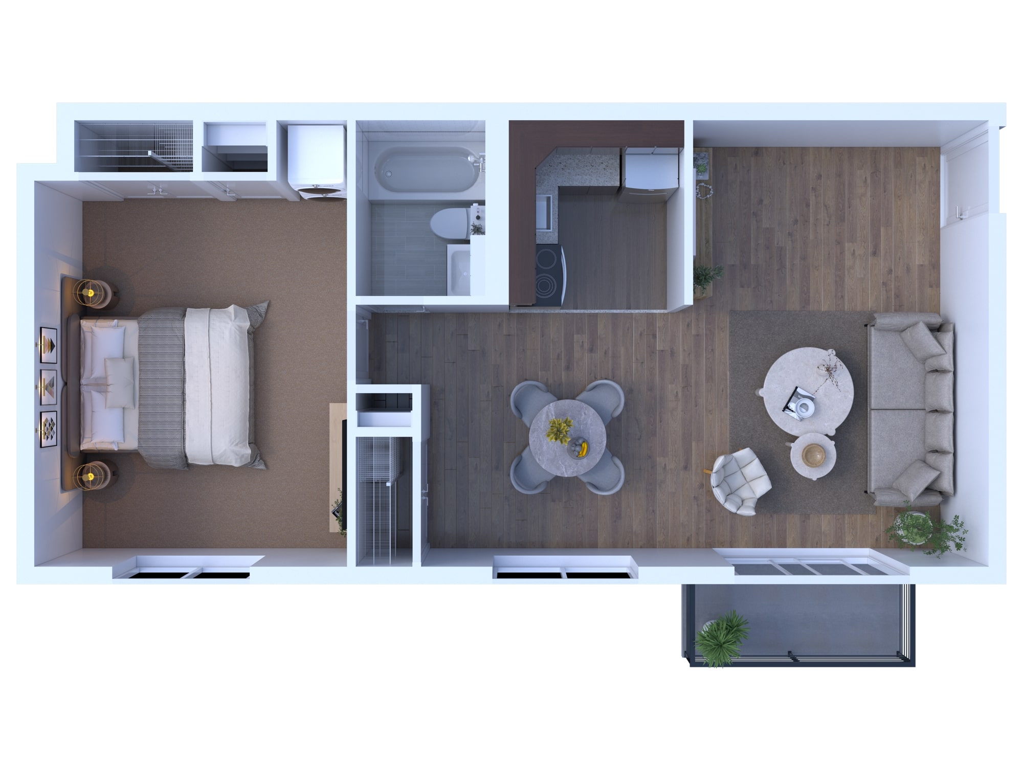 1BR - 1BTH RR PORCH Image