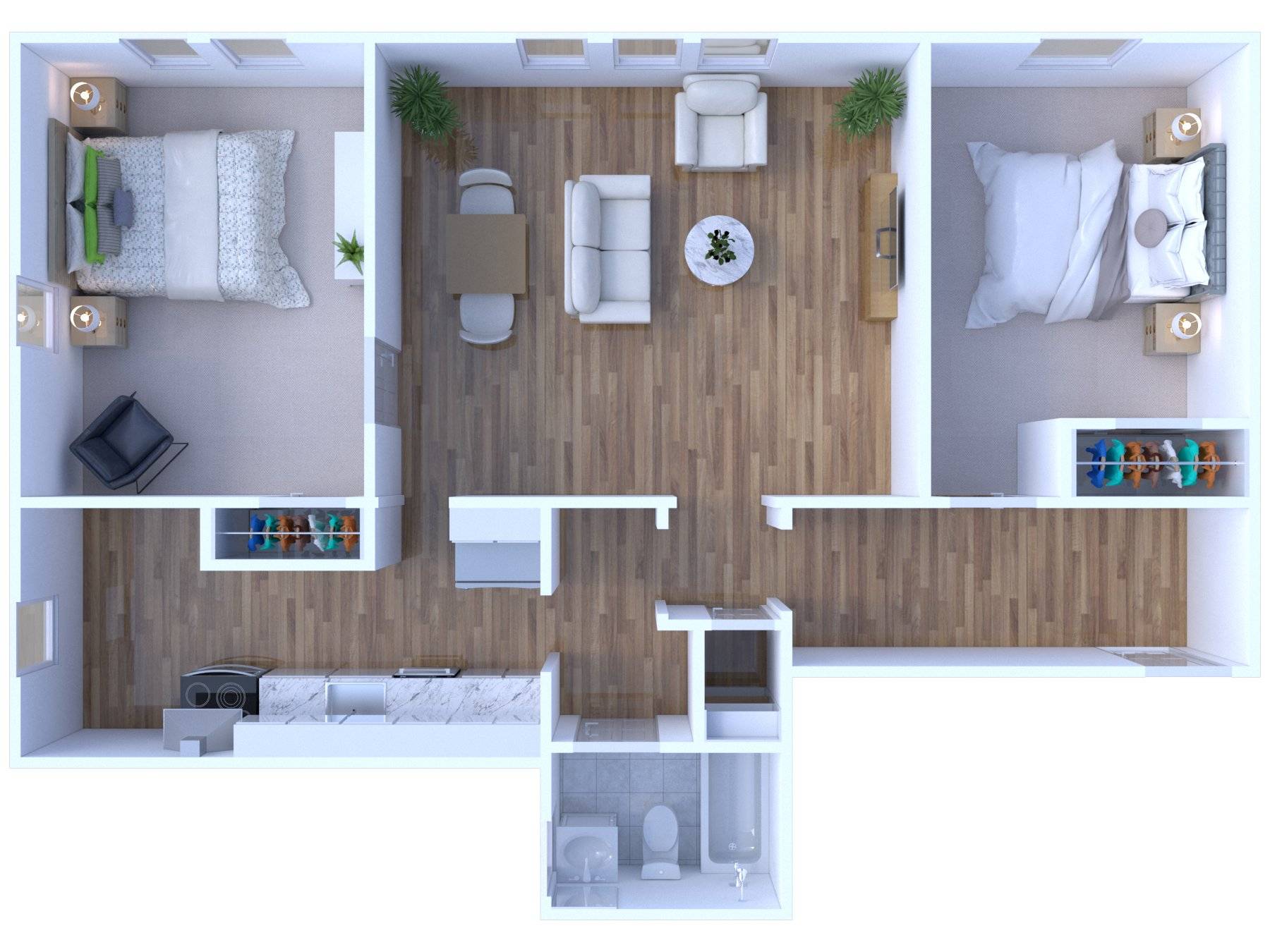 2BR - 1BTH Park Ave Image