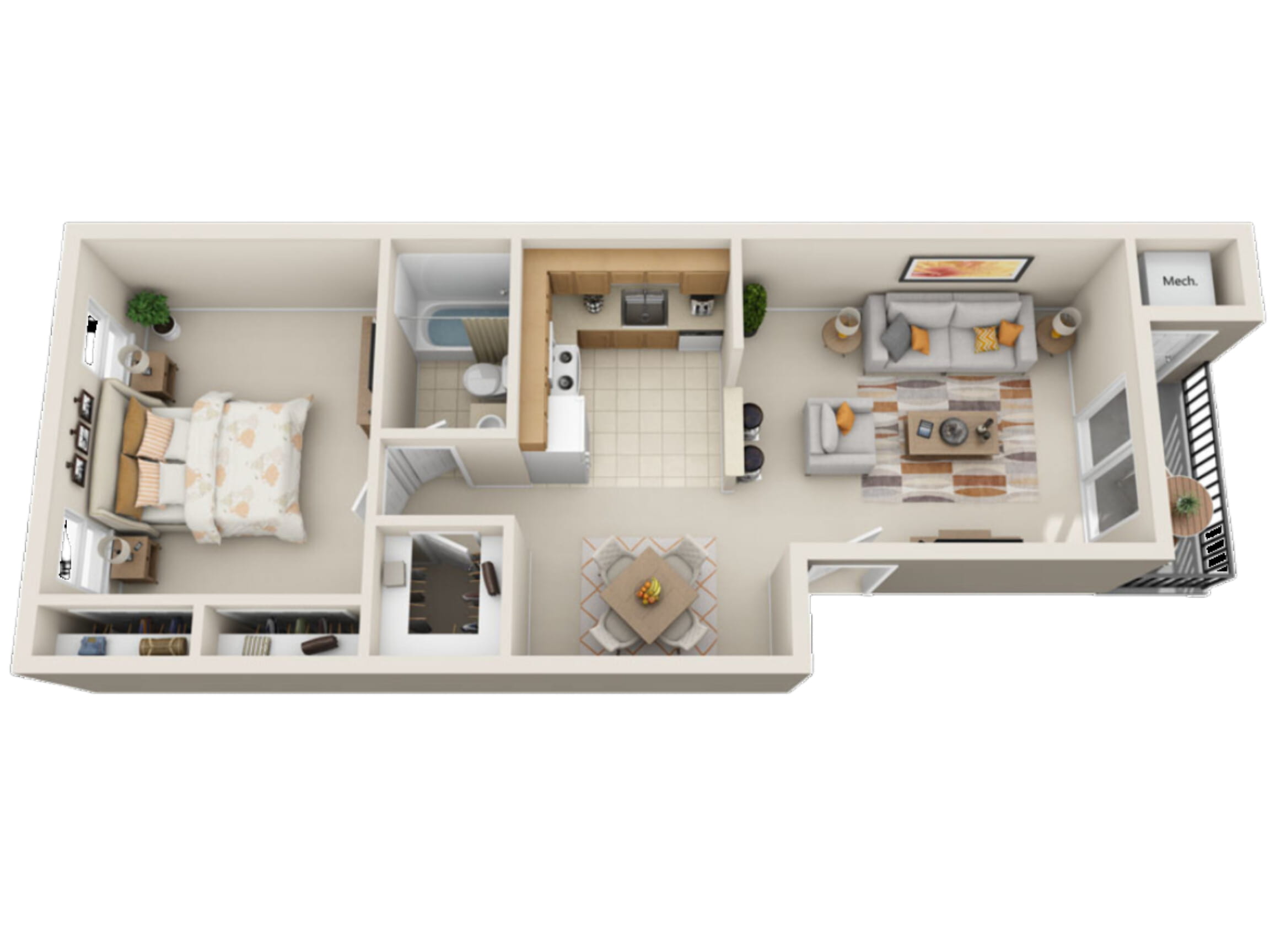 1BR - 1BTH DLX PR Image