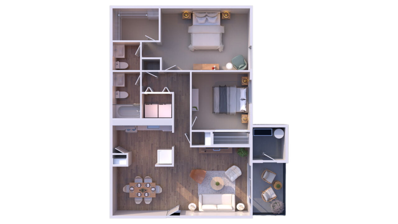 2BR - 1.5BTH PR Image