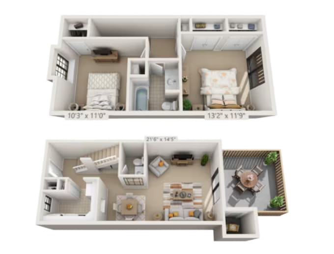 2BR - 1.5BTH TH Image