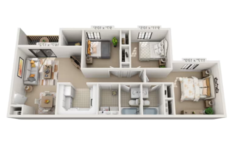 3BR - 2BTH Image
