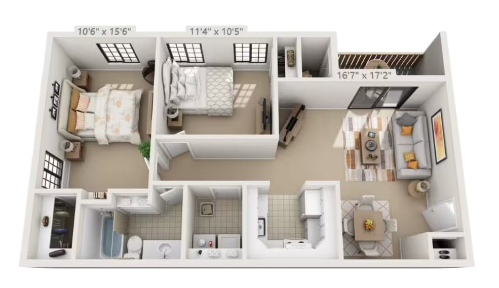 2BR - 1BTH Image