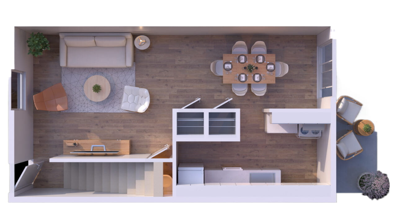 2BR - 1.5BTH TH Image