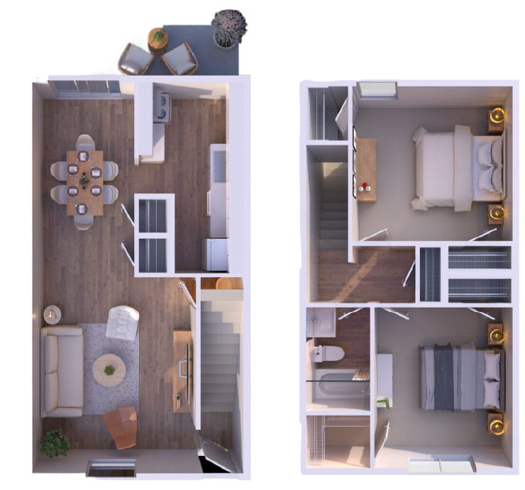 2BR - 1.5BTH TH PR Image