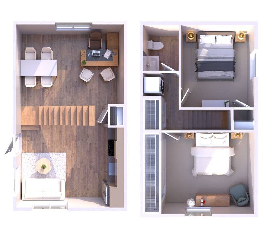 2BR - 1BTH TH RR Image