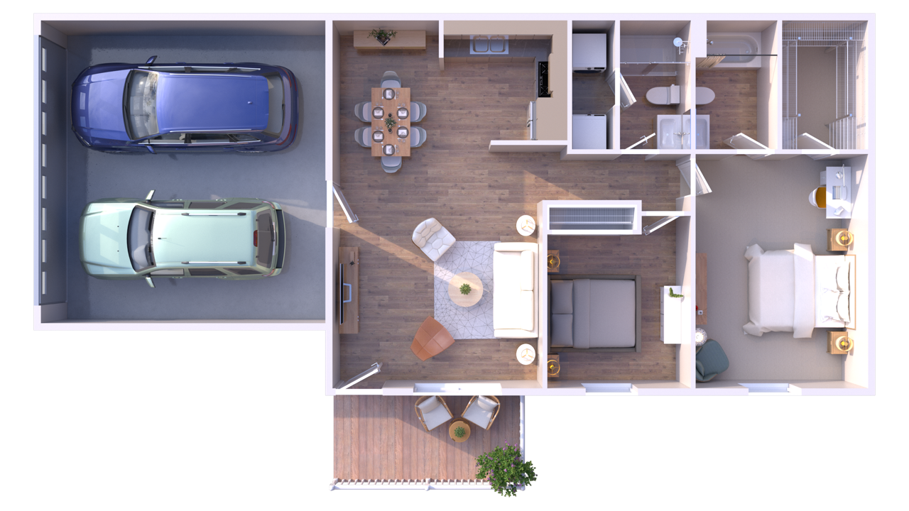 2BR - 2BTH RR Image