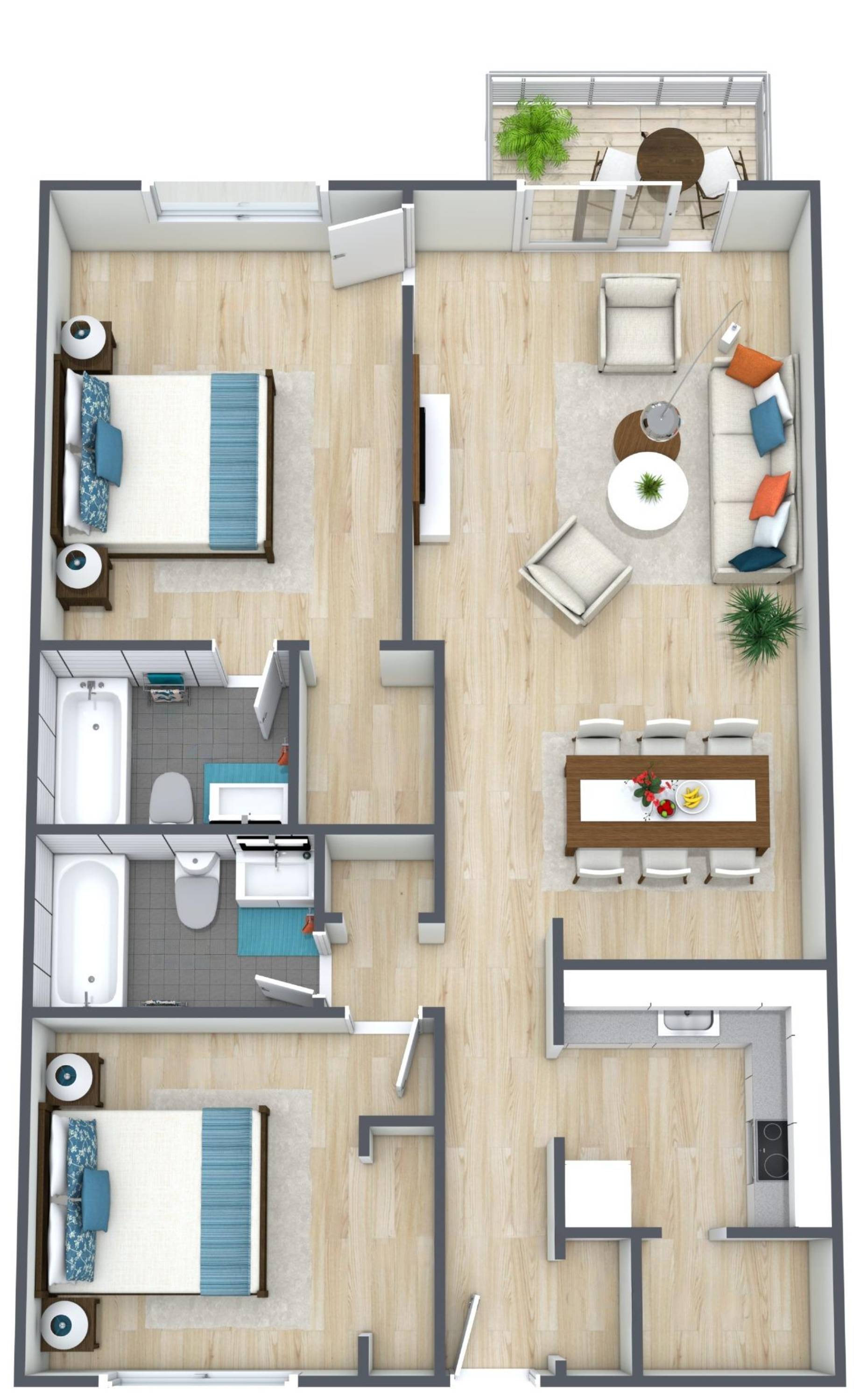 2BR - 2BTH Image
