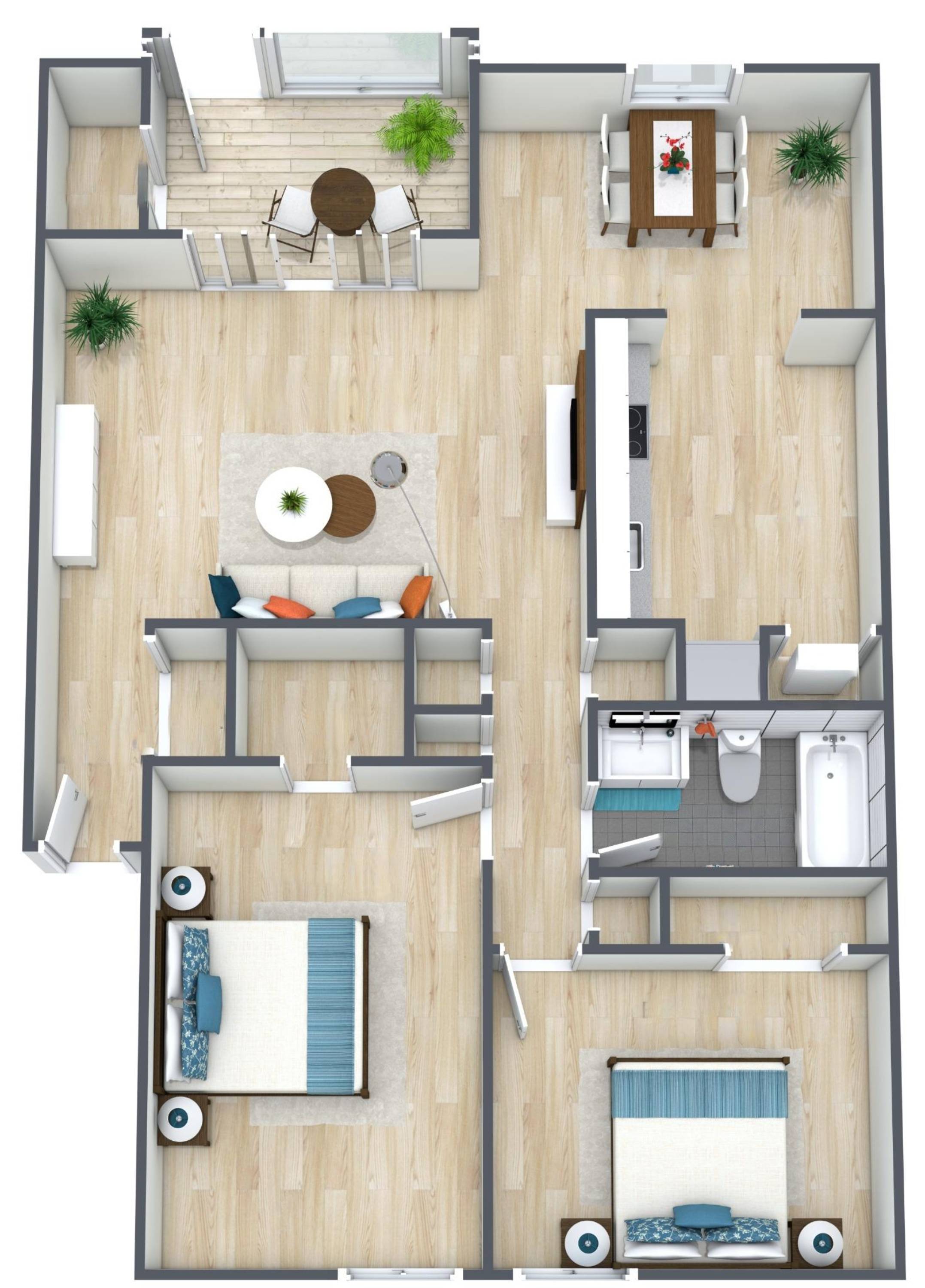 2BR - 1BTH Image