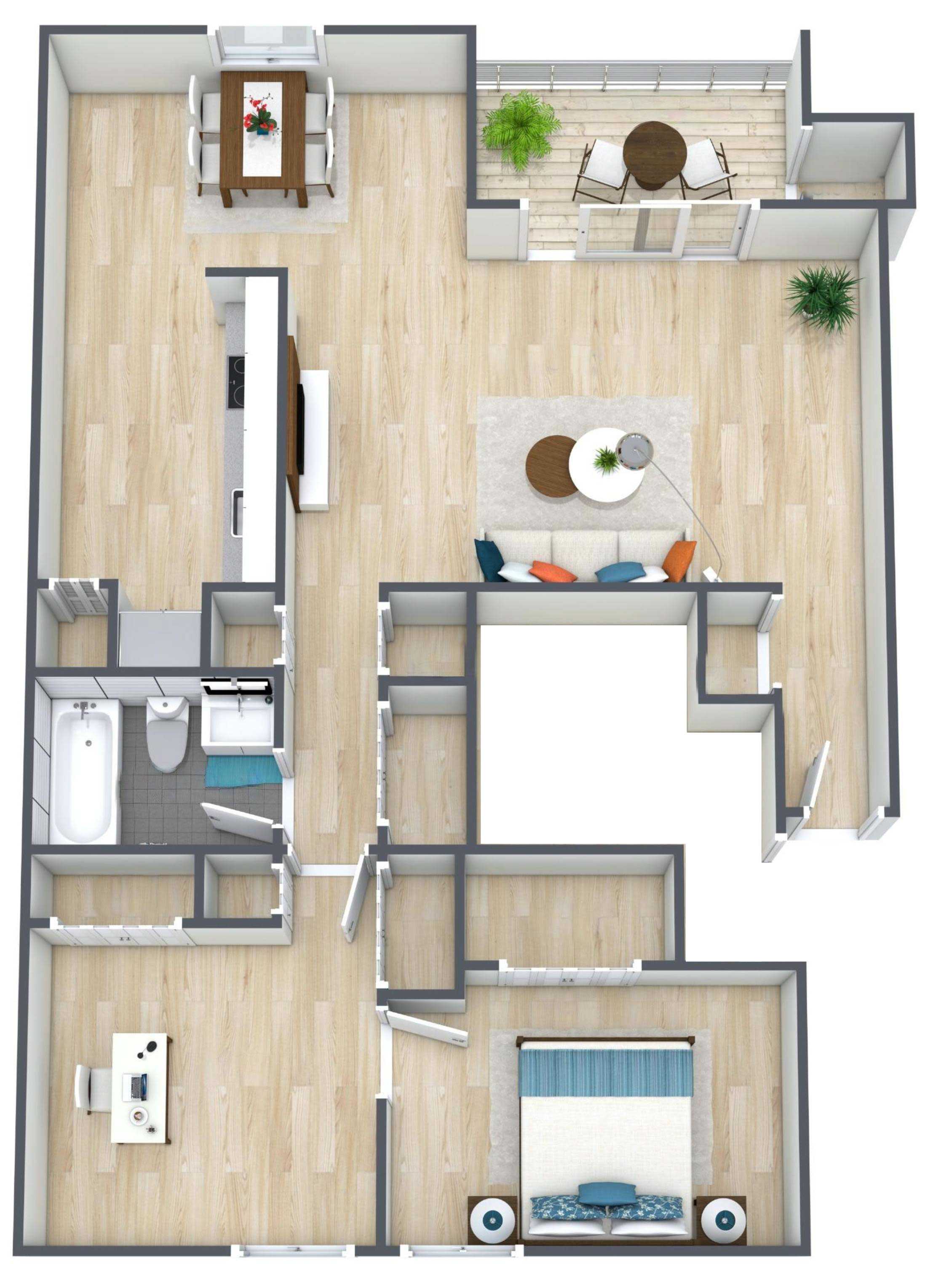 1BR - 1BTH Den Image