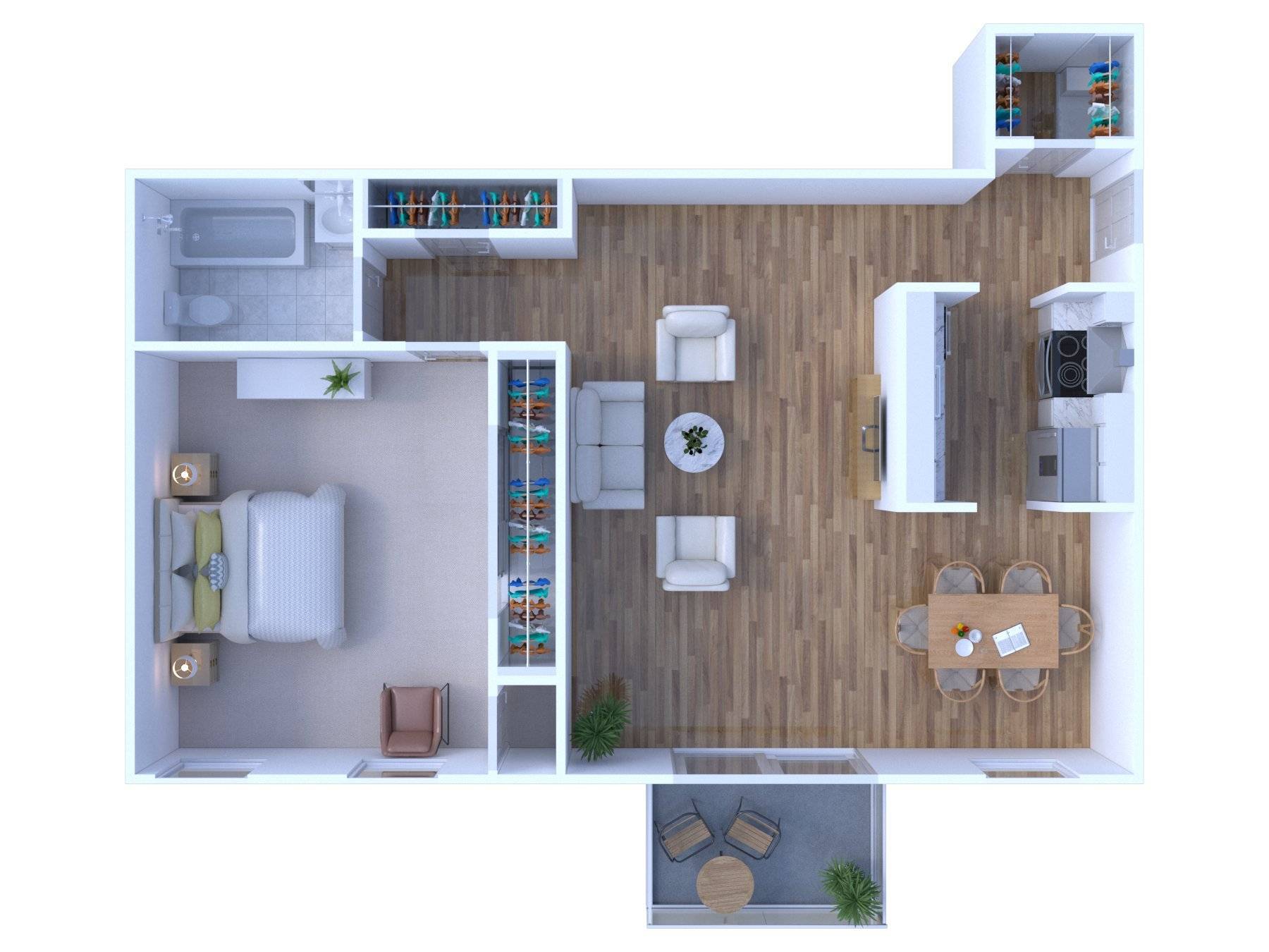 1BR - 1BTH SOUTH Image