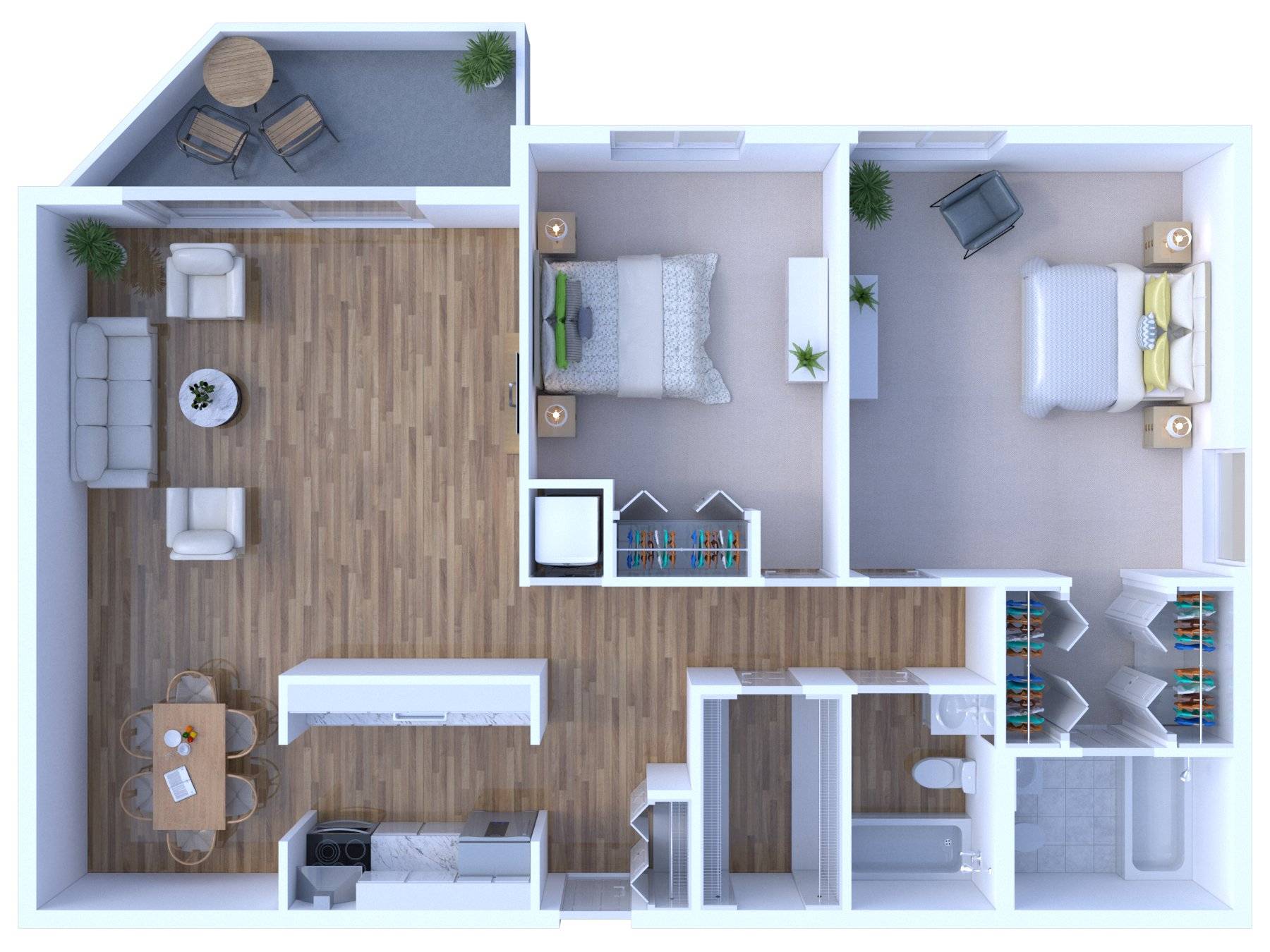 2BR - 2BTH RR Image