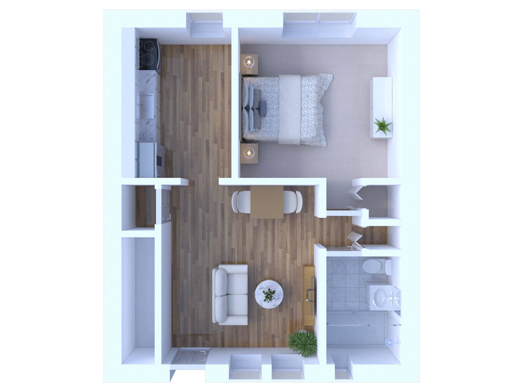 1BR - 1BTH T Image