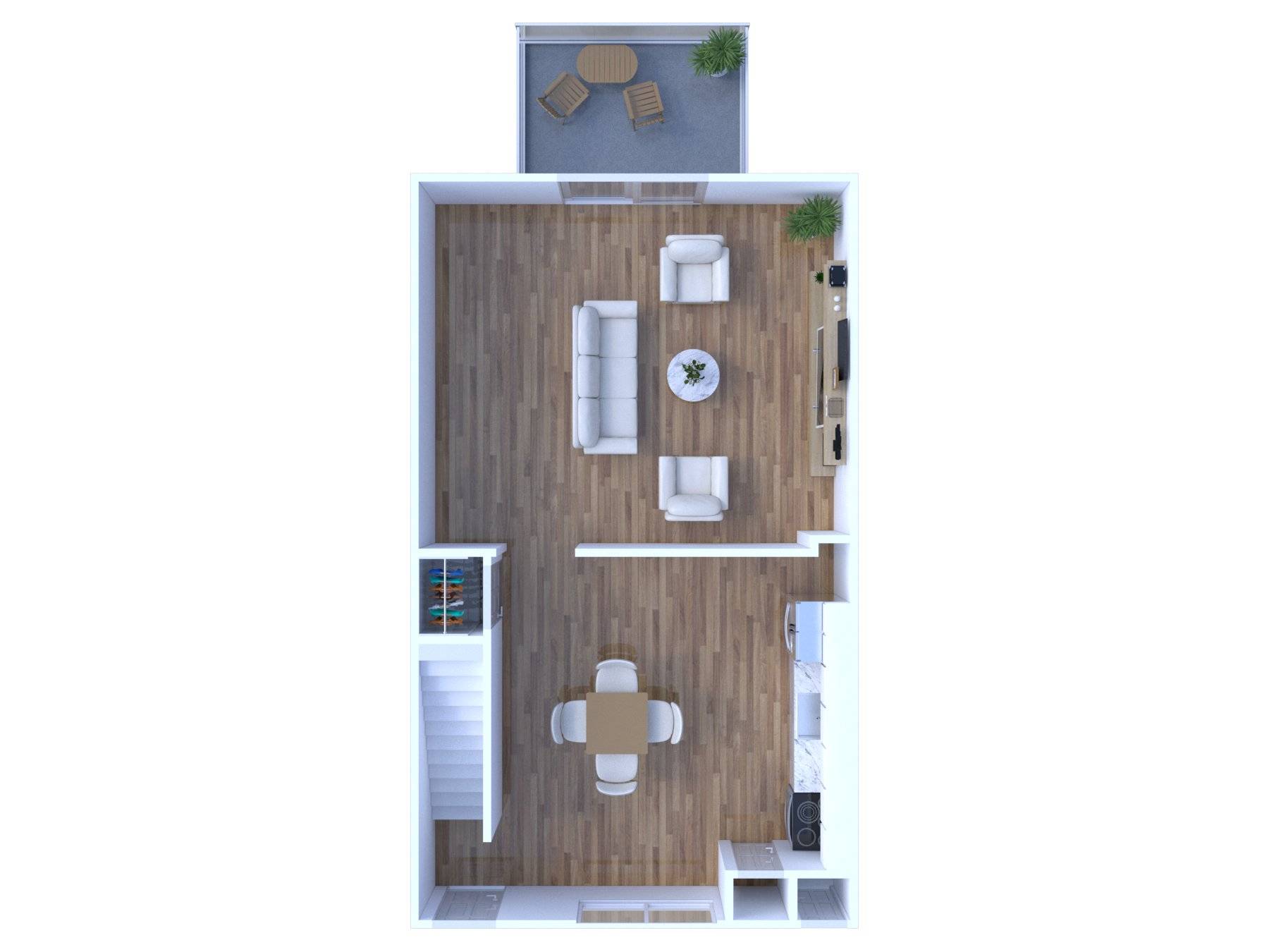 3BR - 1BTH TH Image