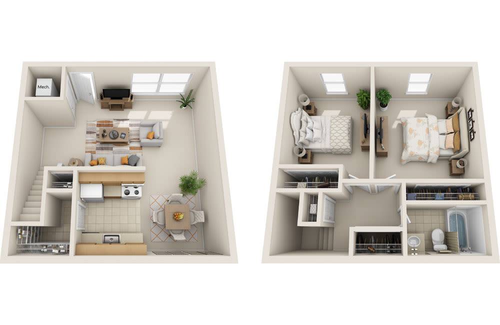 2BR - 1BTH TH DLX PR Image