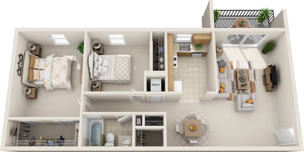 2BR - 1BTH RR Image