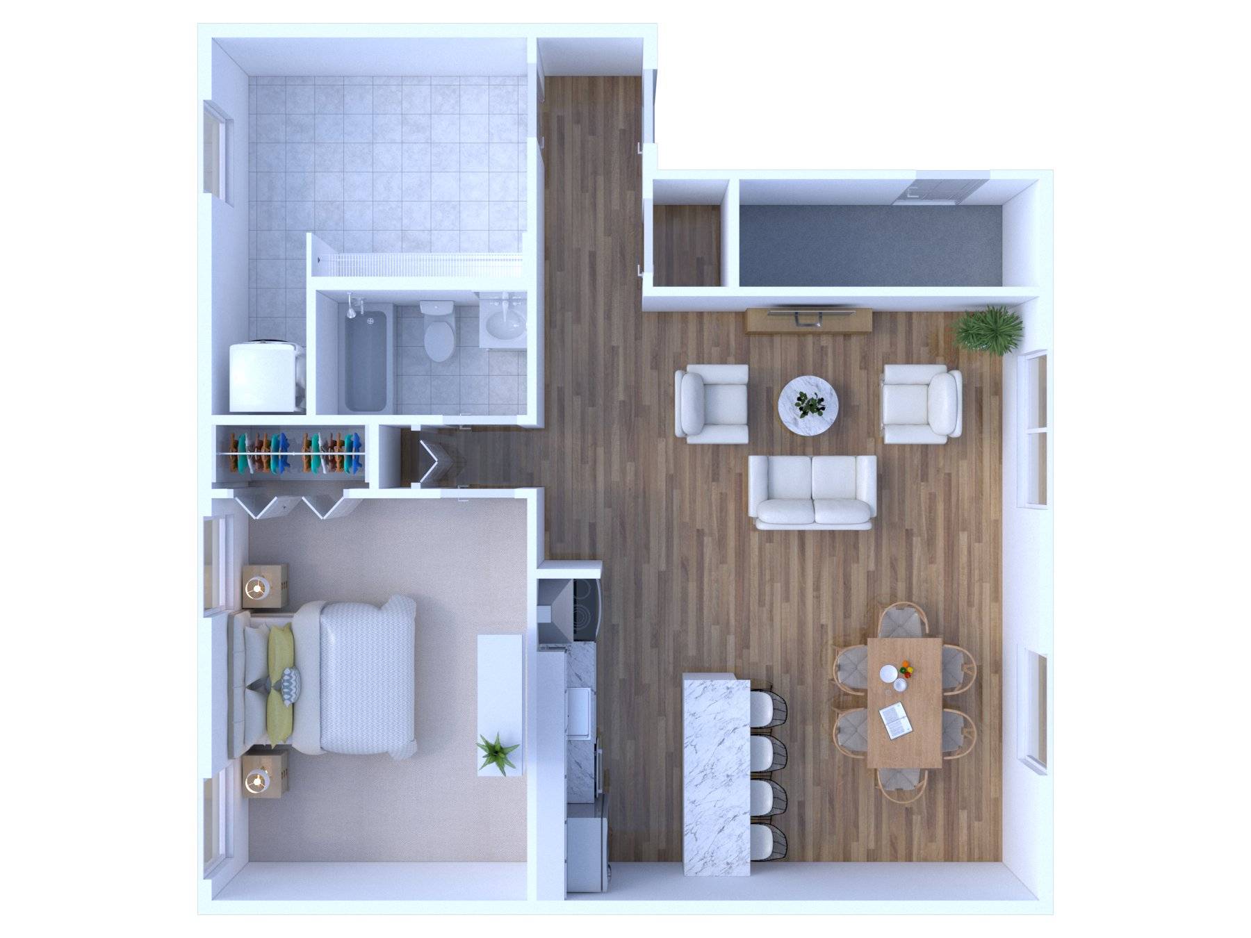 1BR - 1BTH RR Image