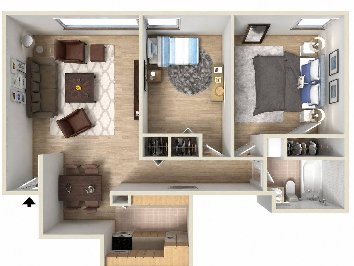 2BR - 1BTH VINYL Image