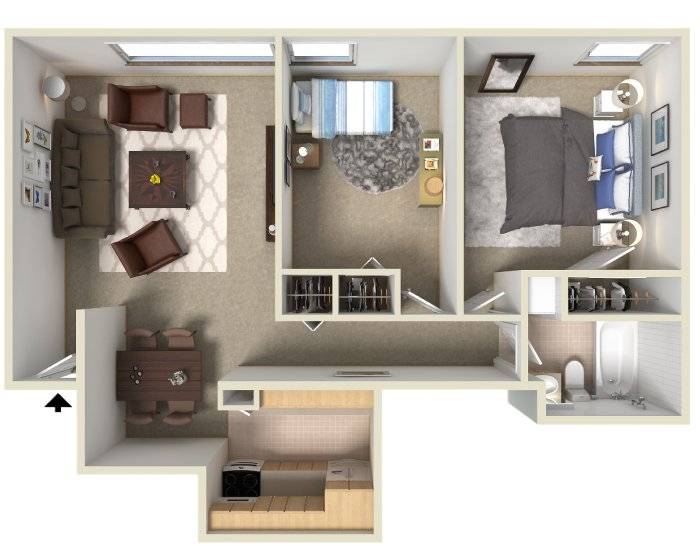2BR - 1BTH PR Image