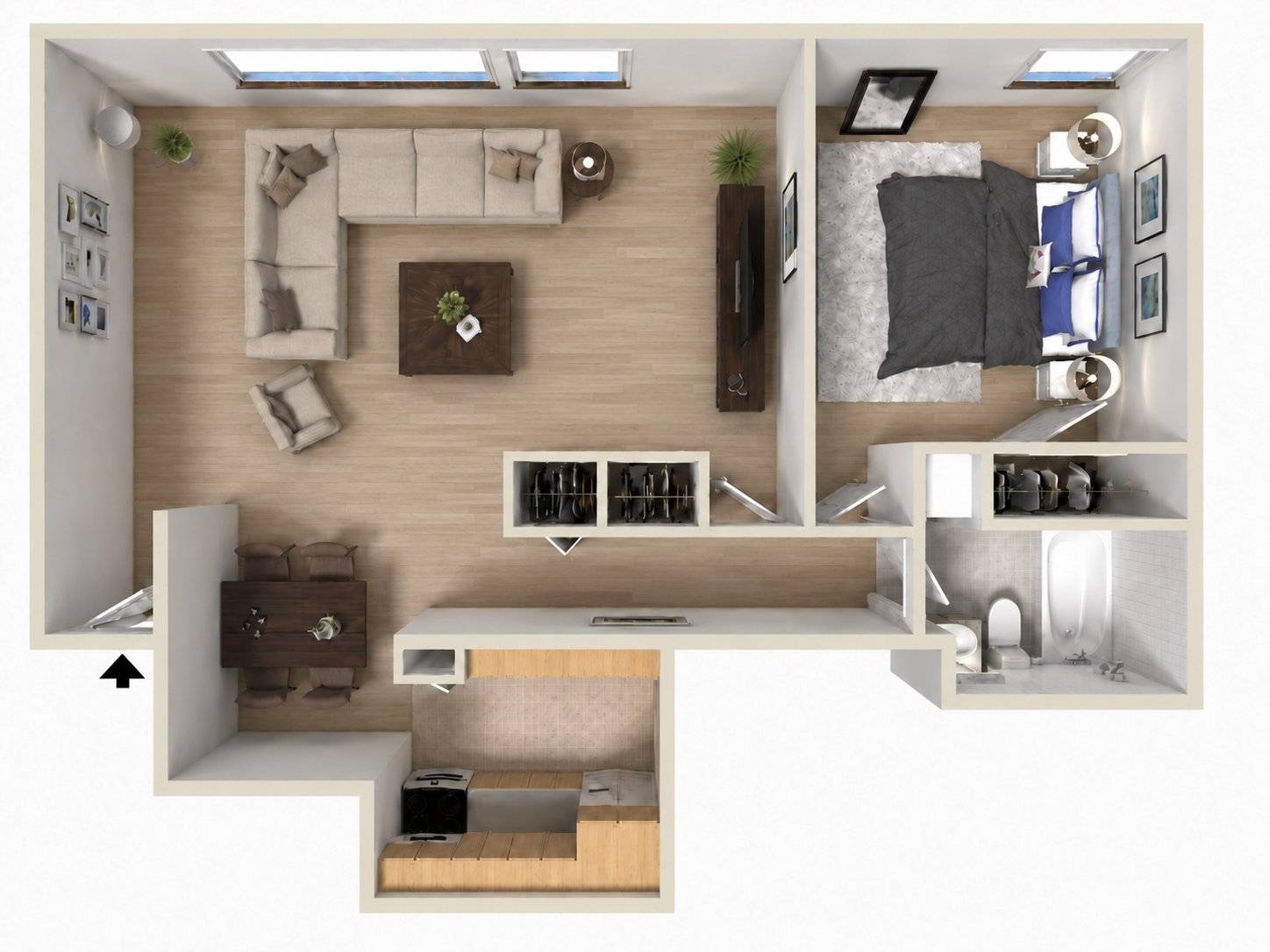 1BR - 1BTH Den VINYL Image