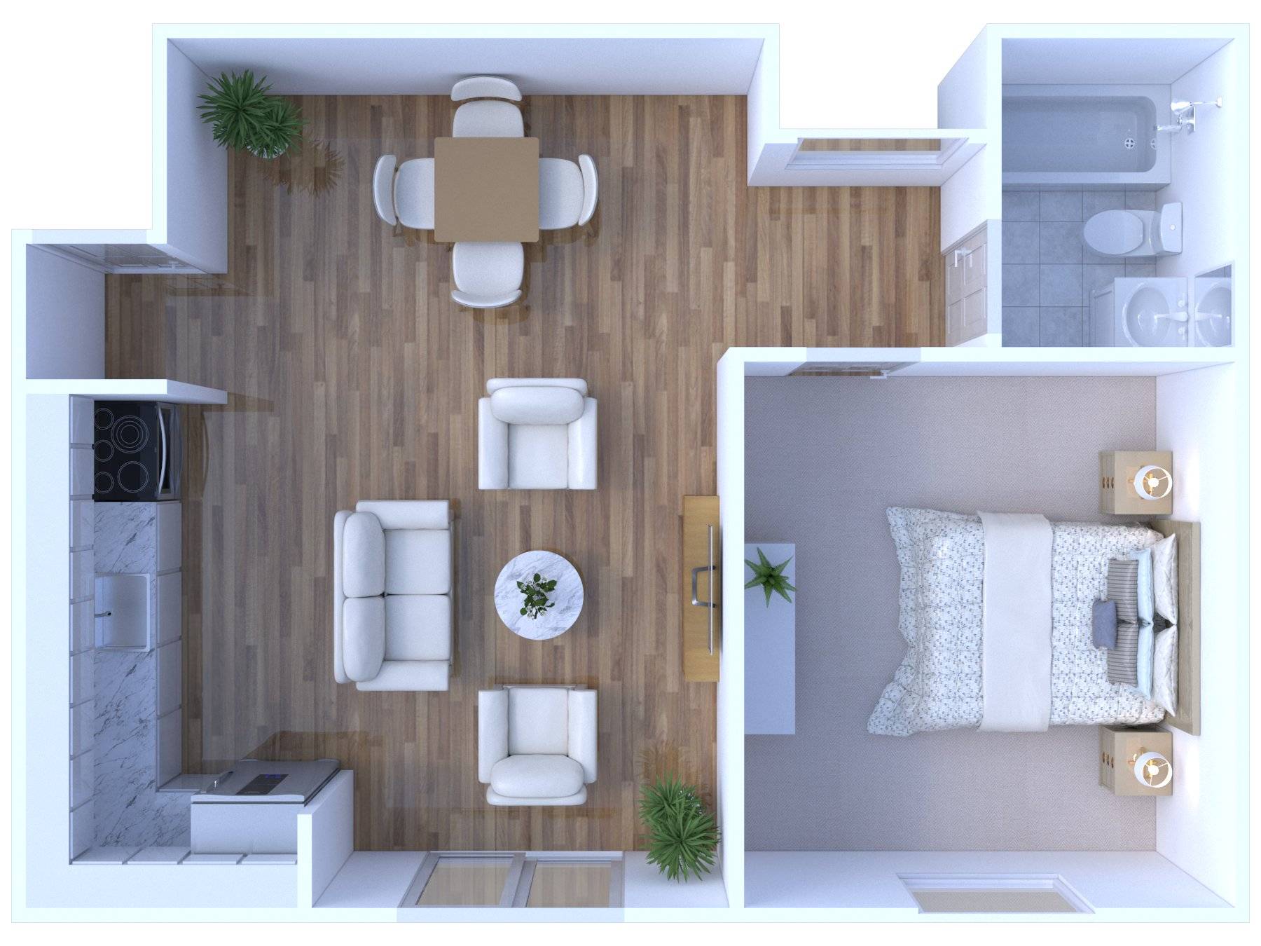 1BR - 1BTH Image