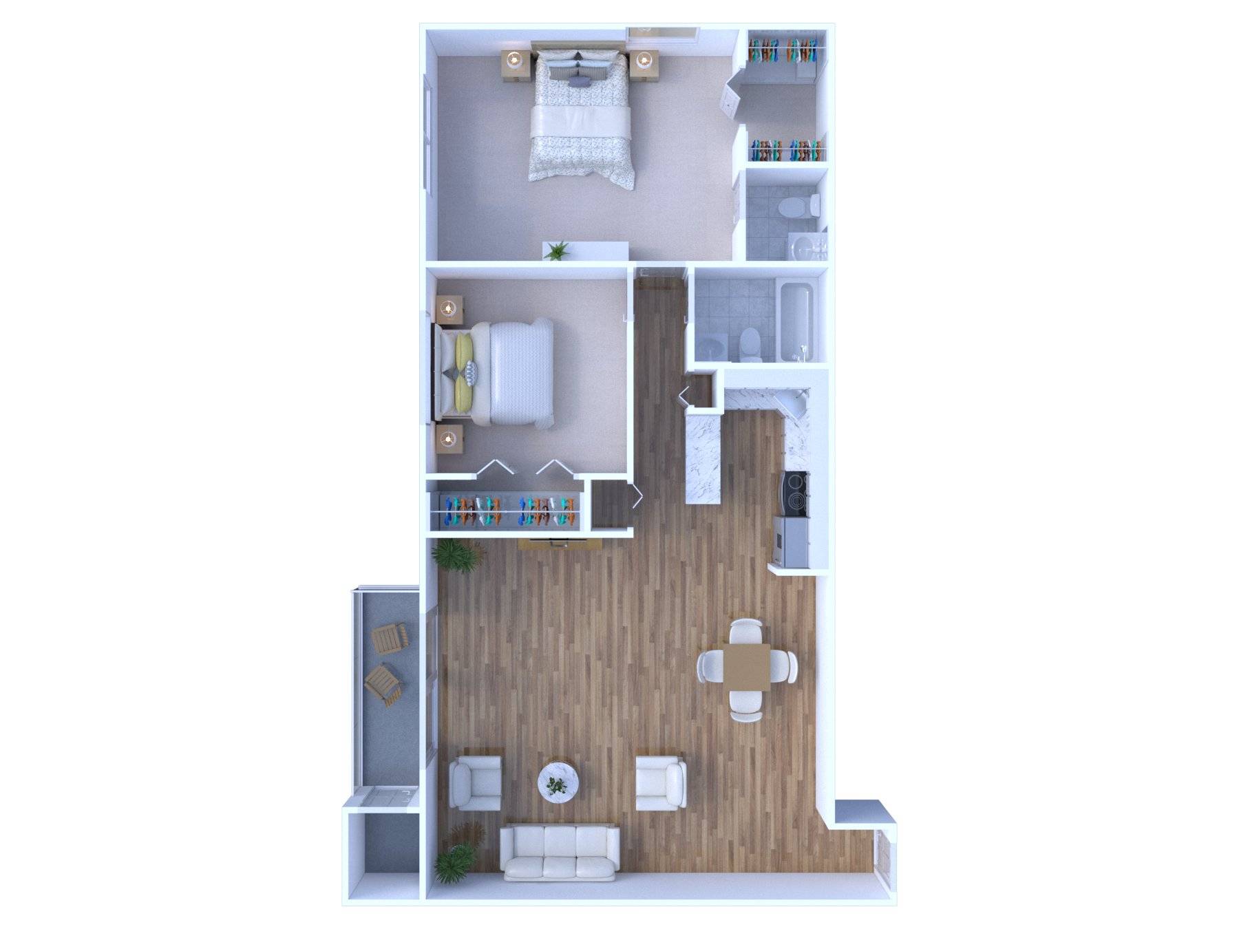 2BR - 1.5BTH DLX Image