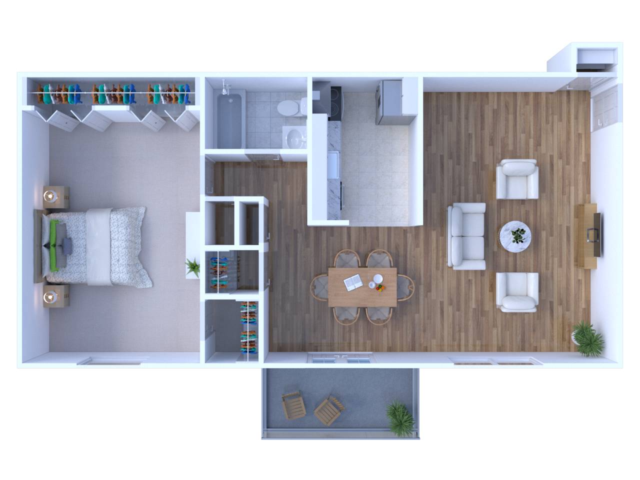 1BR - 1BTH Image