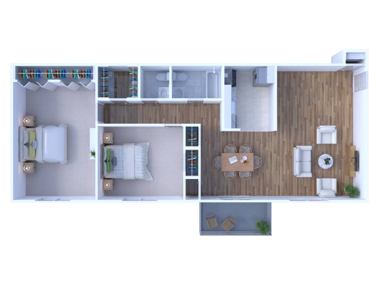 2BR - 1.5BTH Image