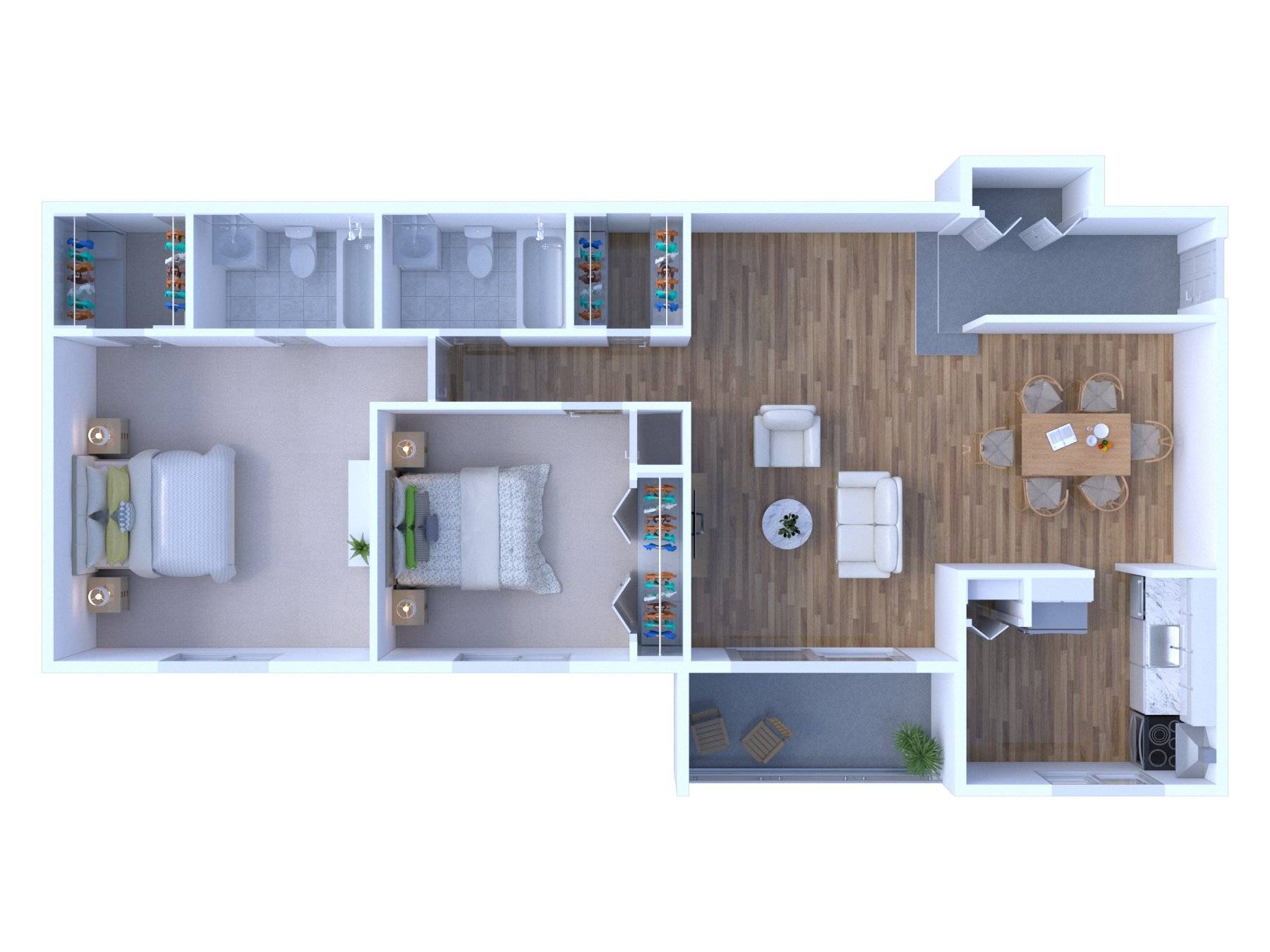 2BR - 2BTH RR Image