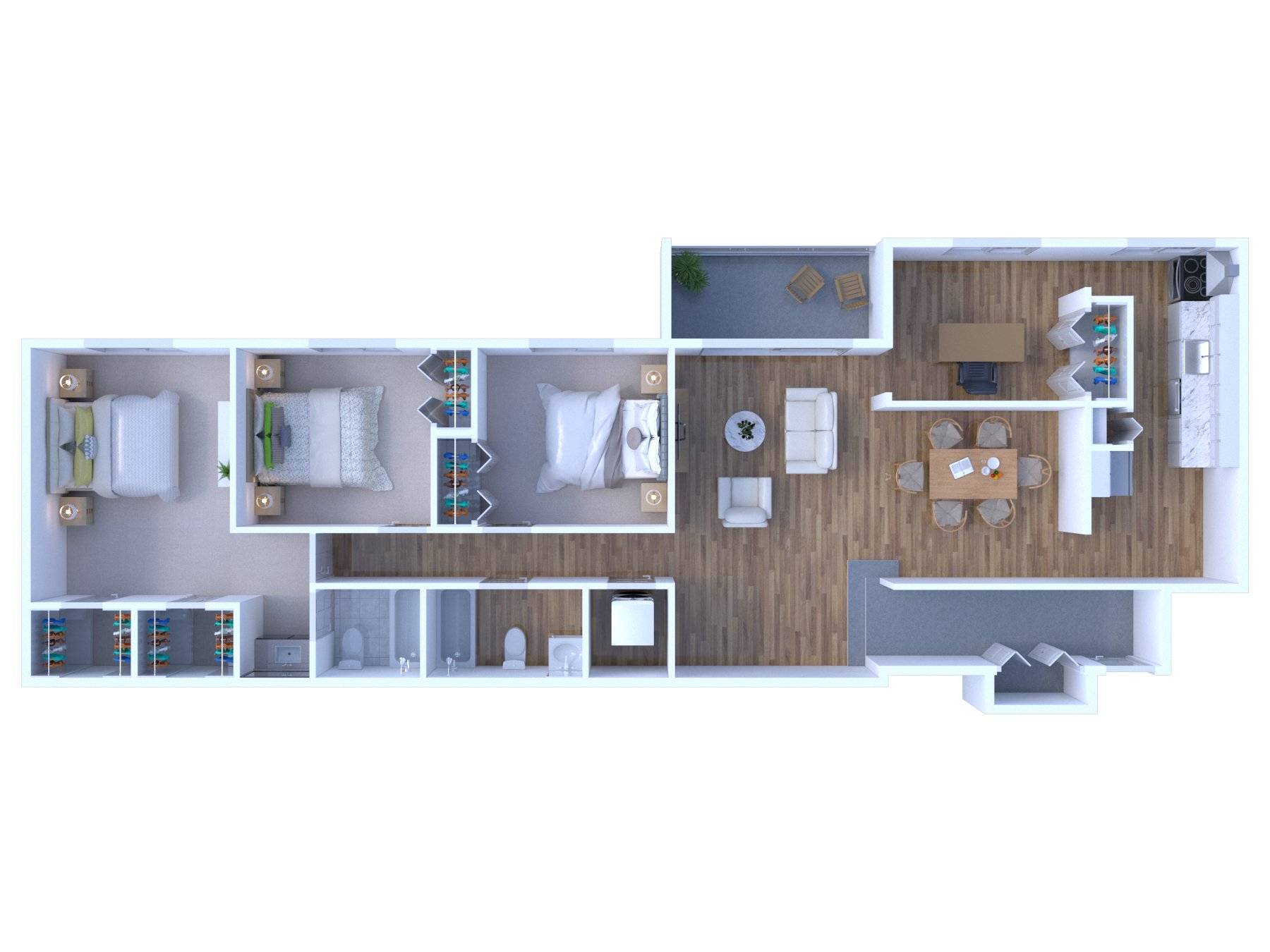 3BR - 2BTH DLX Image