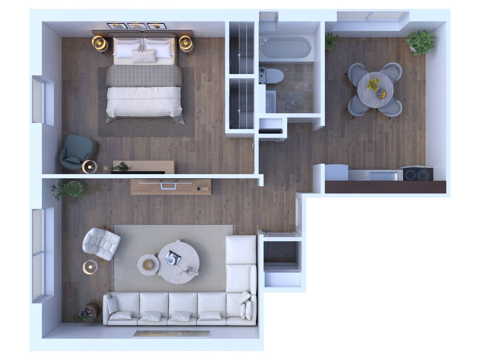 1BR - 1BTH Image