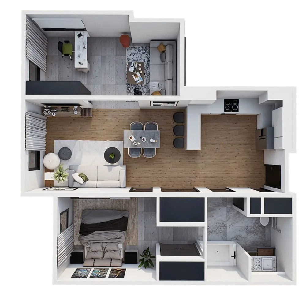 1BR - 1BTH Image