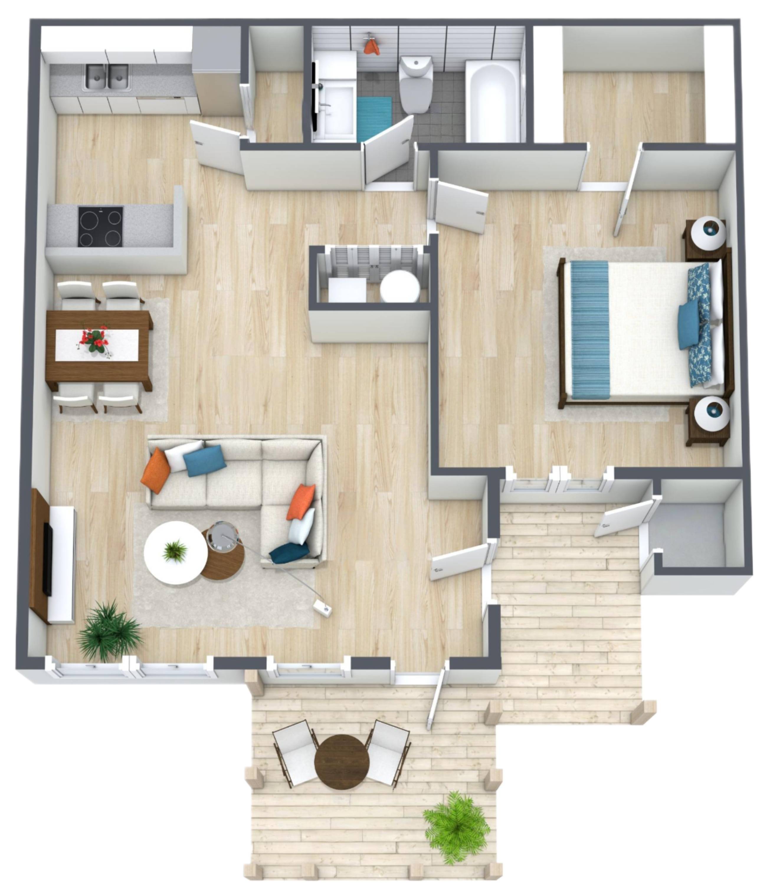1BR - 1BTH RR Image