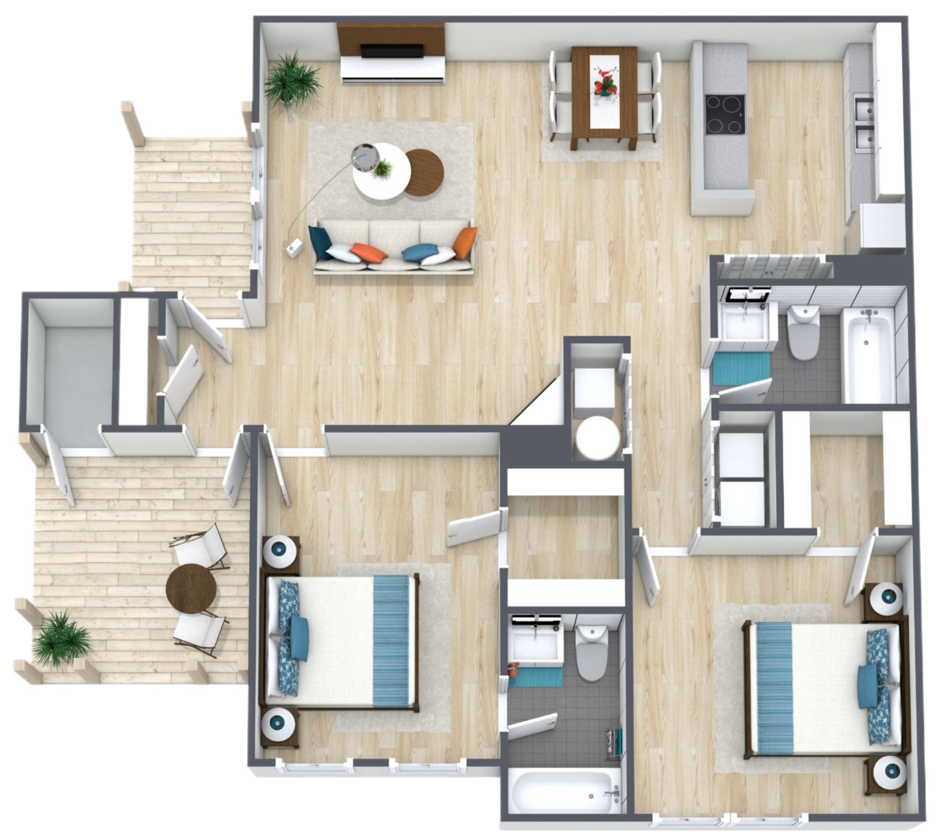 2BR - 2BTH Image