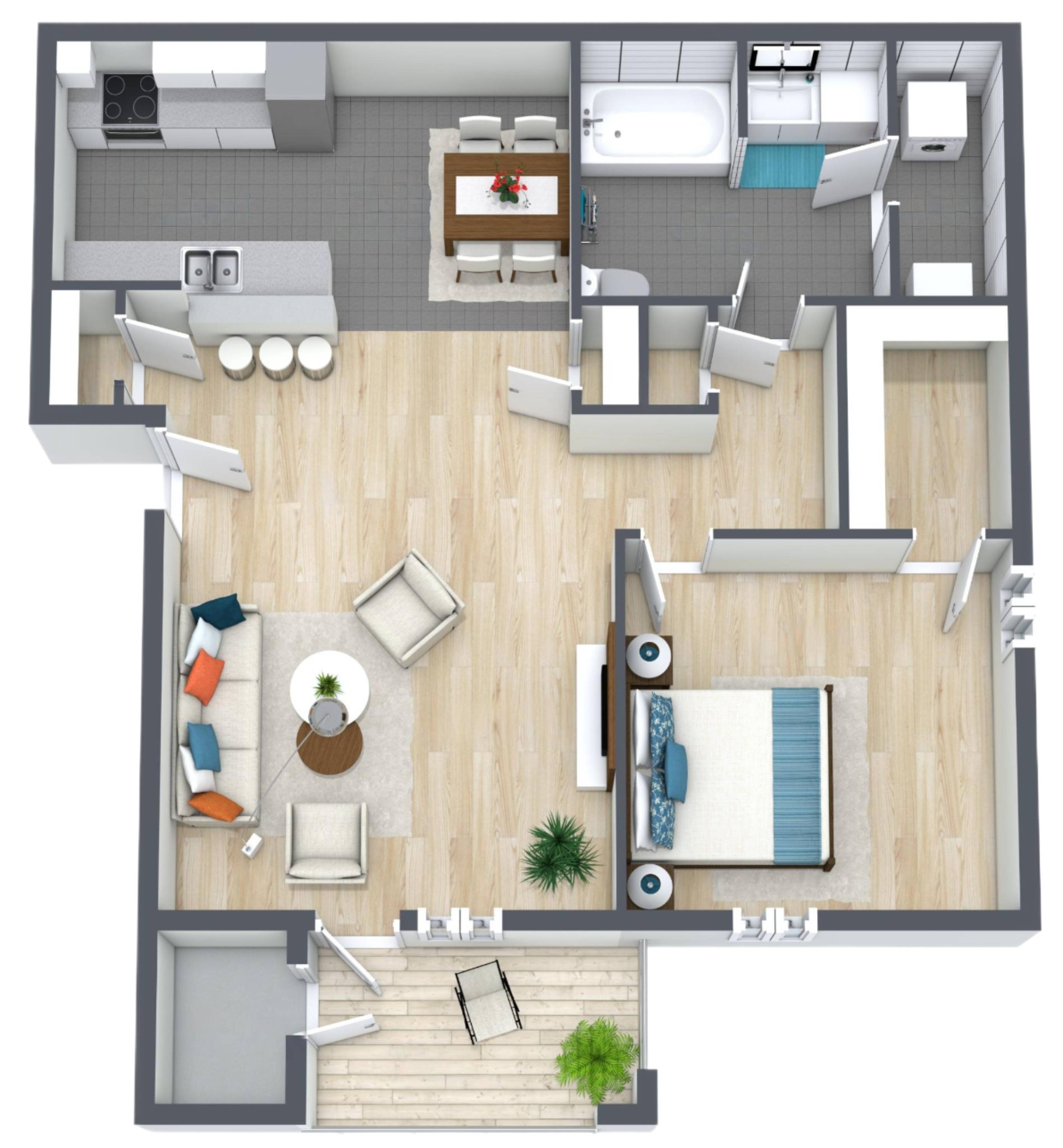 1BR - 1BTH RR Image
