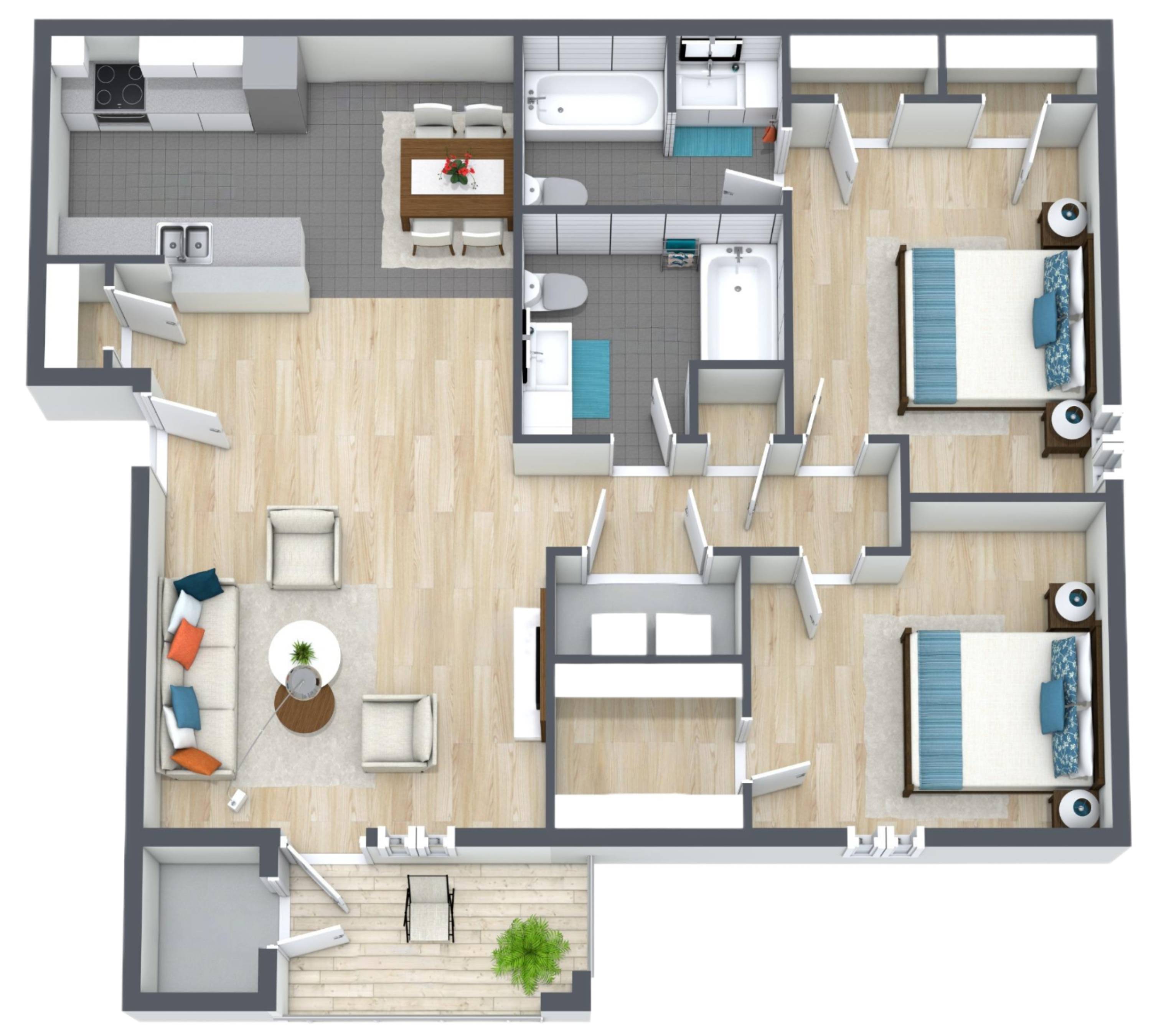 2BR - 2BTH Image