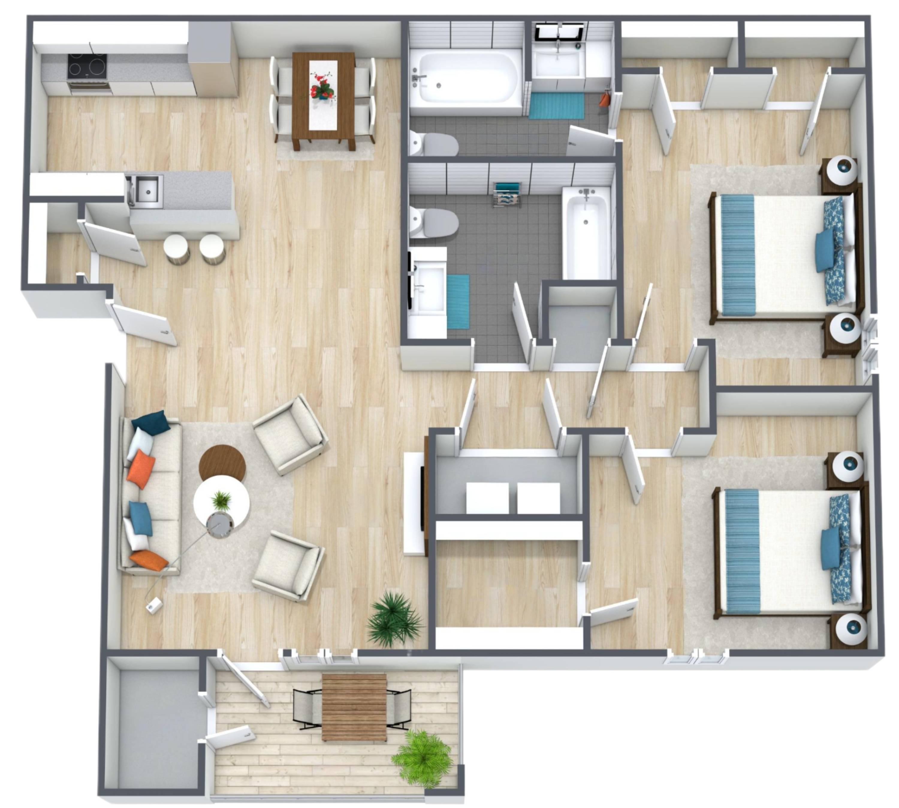 2BR - 2BTH W/D Image