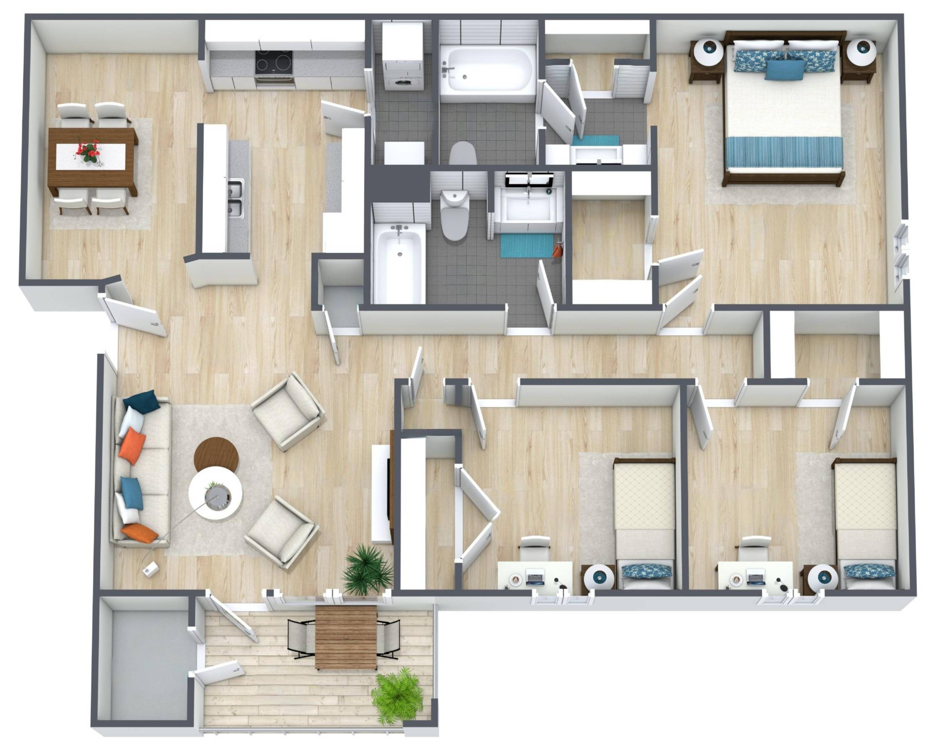 3BR - 2BTH Image