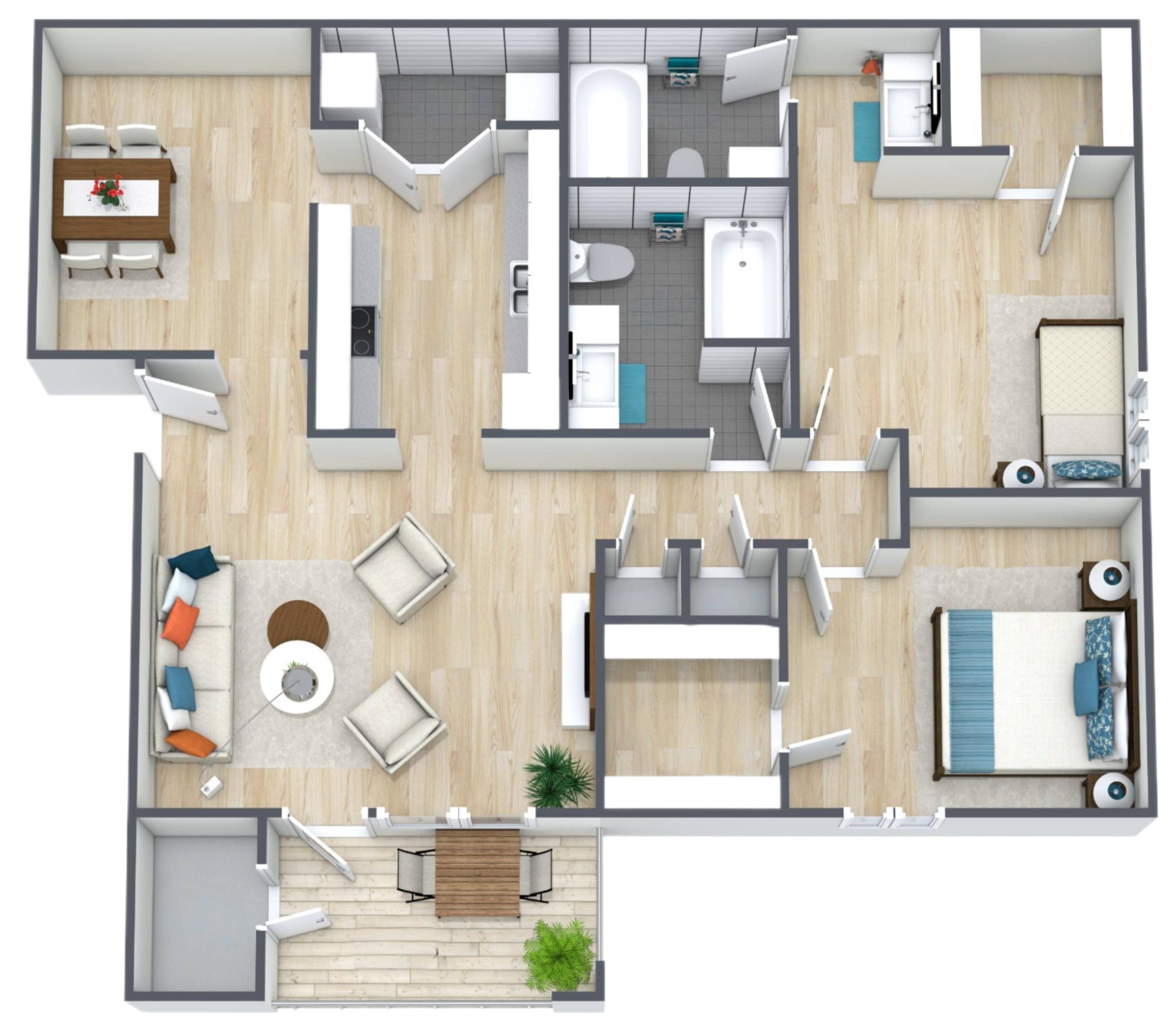 2BR - 2BTH W/D Image