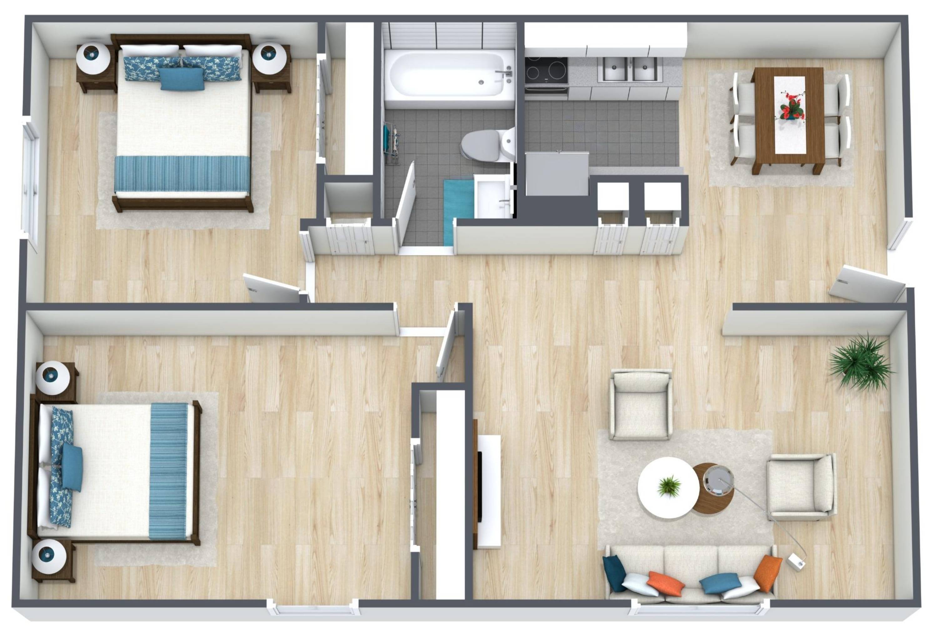 Evergreen Ridge Floor Plans at Evergreen Ridge Apartments | Kalamazoo Apartments
