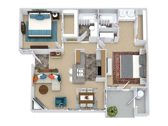 2BR - 2BTH RR Image