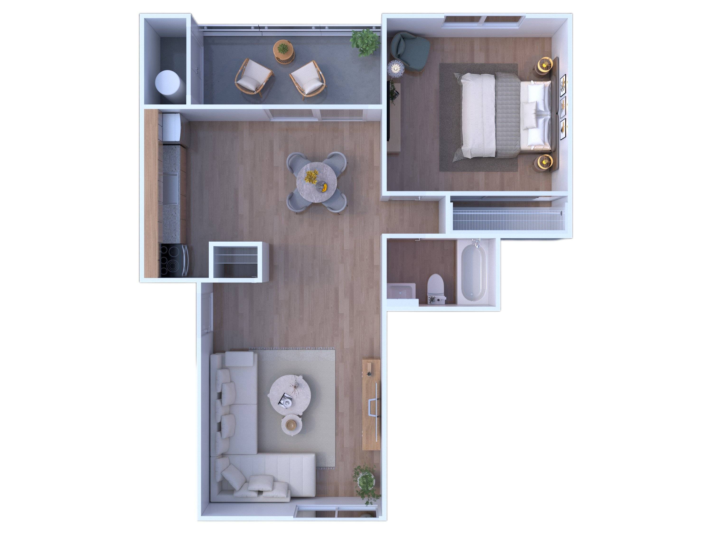 1BR - 1BTH Image