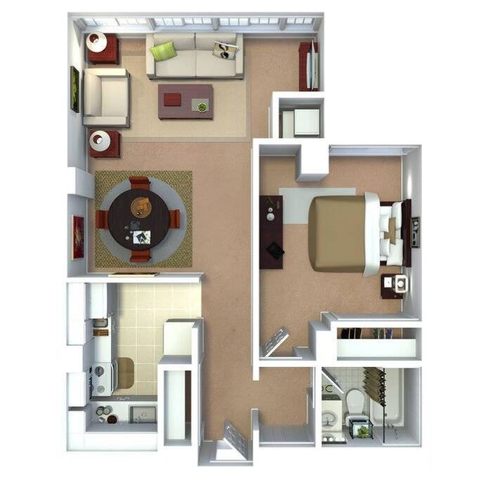 1BR - 1BTH Image